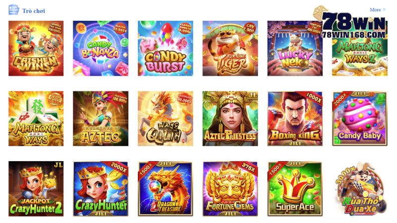 Các trò chơi không thể bỏ qua đăng ký 78win thành công