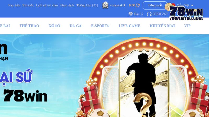 Chọn vào mục rút tiền ở phía trên màn hình