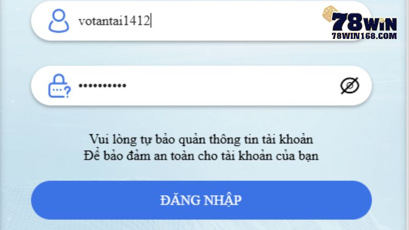 Hoàn tất thông tin vào form