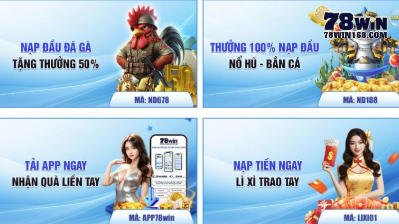 Ưu điểm khi tham gia chương trình khuyến mãi 78win